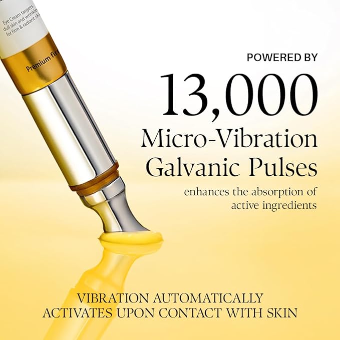 d'alba Piedmont Vita Toning Galvanic Eye Cream (0.51 fl oz), Hydrating & Firming Eye Cream with White Truffle, Collagen & Vitamin C, Radiance Care, Multi-Area Wrinkle Care
