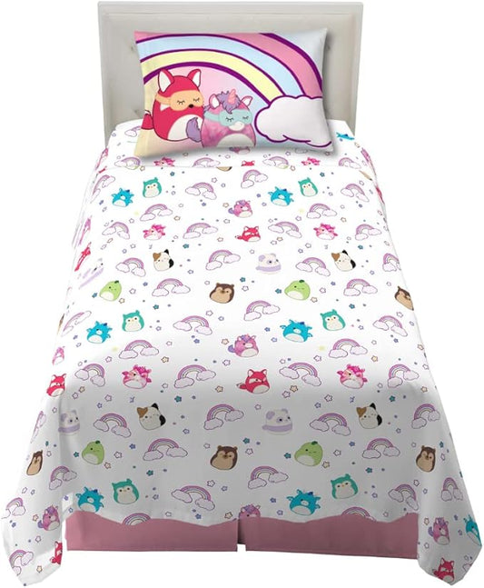 Franco Squishmallows Bedding Super Soft Microfiber Sheet Set,3 pcs, Twin