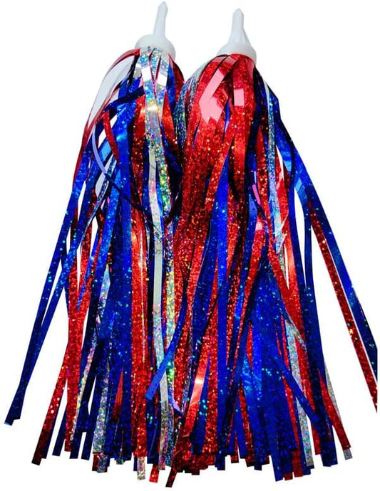 1Pair Kids Bike Handlebar Streamers, Children Scooter Handlebar Colorful Tassel Ribbon Bicycle Grips Baby Carrier Accessories
