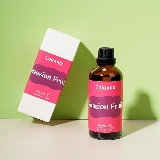 Premium 100ml Passion Fruit Fragrance Oil, Essential Oils for Diffusers for Home, Scented Oil for Candle Making, Soap Supplies, Long-Lasting Scent Gift