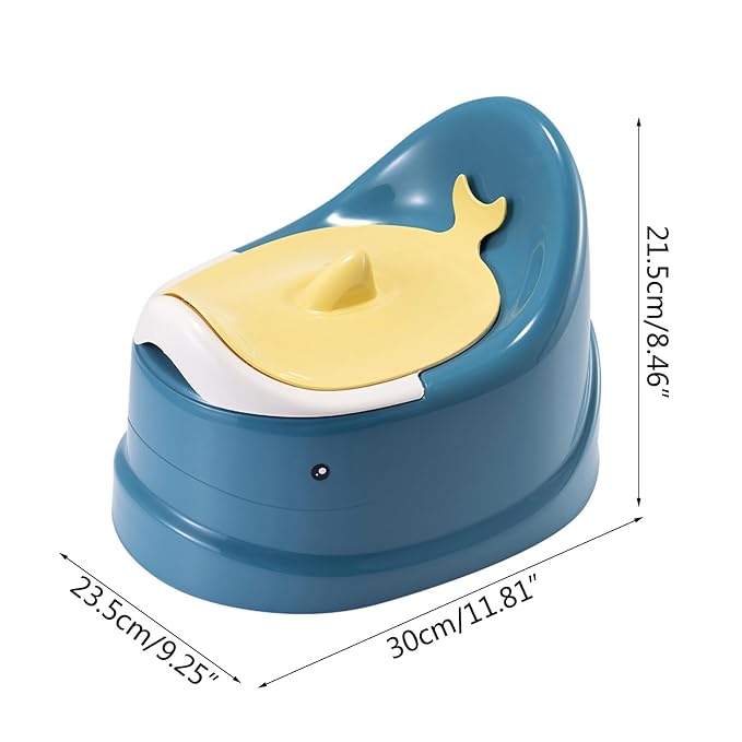 Portable Potty with Split Design & Lid for Toddler Travel Training Toilet Seat Chair for Gilrs Chair with Lid & Removable Container for Girls Seat for Toilet Nonslip