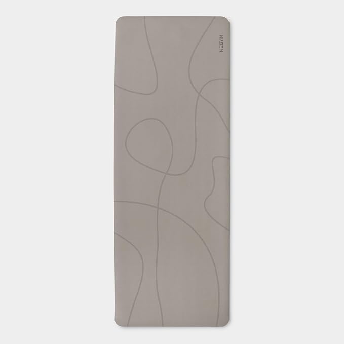 WeGym Yoga Mat, 4mm Cushioned Exercise Mat for Yoga, Pilates, Home Workouts - Anti Slip Polyurethane Suede Yoga Mat with Carrying Strap