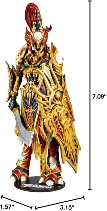 Mcfarlane Toys, Spawn Comic Deluxe Designer Edition 7-inch Mandarin Spawn Action Figure with 22 Moving Parts, Collectible DC Figure with Accessories and Collectors Stand Base – Ages 12+
