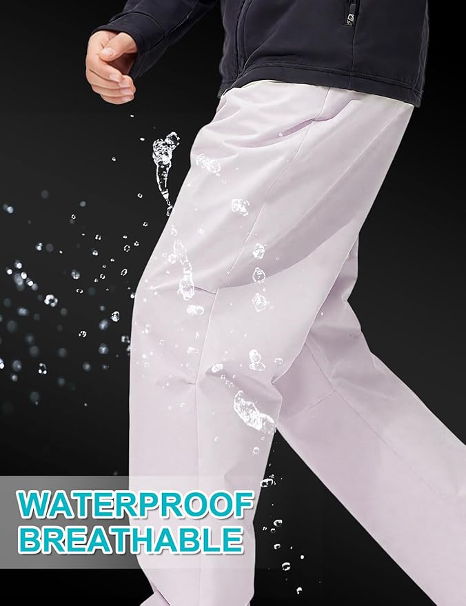 Kids Cargo Pants Waterproof Boys Hiking Outdoor Camping Pants Quick Dry UPF 50+ Toddler Youth Uniform Pants