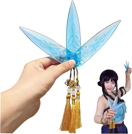 5 Inches Soft Plastic Translucent Dagger Props Safe and Cut-Proof for Cosplay and Halloween Party