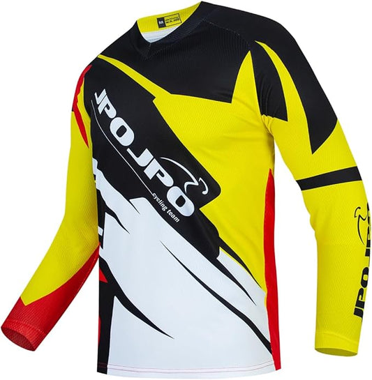 Dirt Bike Jersey for Youth, Kids Mountain Bicycle Shirt Long Sleeve Children Downhill Jerseys for Motorcycle Motocross