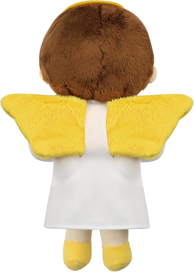 free-space Angel Plush Doll Boy/Girl Baptism Gifts Guardian Angel Doll Toy (Boy)