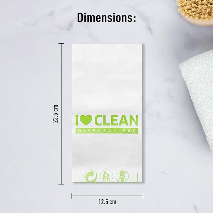 Sirona Personal Disposal Bags – 75 Bags for Discreet Tampons, Sanitary Pads/Napkin, Panty Liners, Tampons & Condoms | Menstrual Care and Hygiene Products