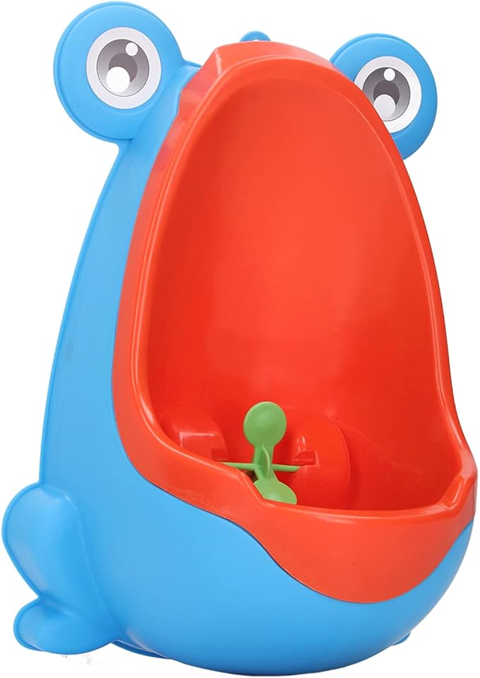 JTLB Frog Potty Training Urinal, Cute Frog Shape Cute Toddler Urinal Potty Training Urinal for Boys with Funny Aiming Target (Blue)