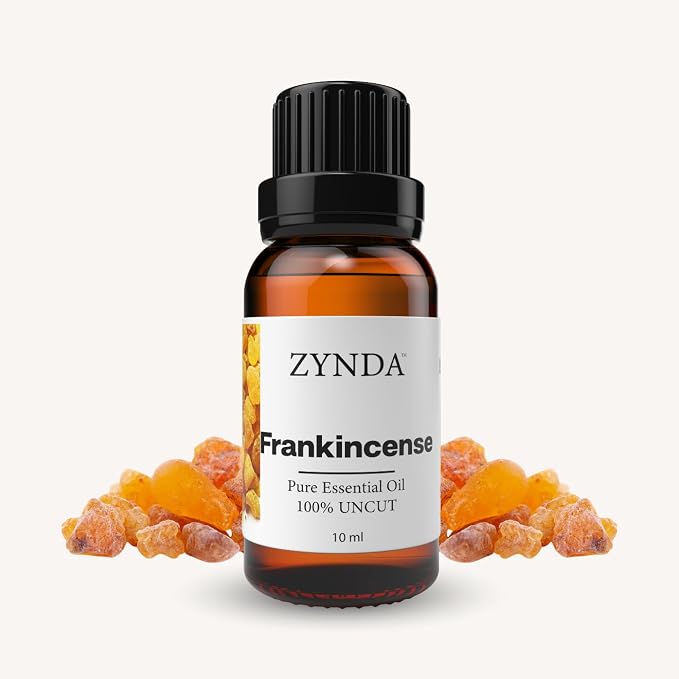 Frankincense Essential Oil 10ml – 100% Pure and Natural Aromatherapy Grade Oil, Steam Distilled, Uncut & Authentic Frankincense Essential Oil for Face, Skin, Hair, and Relaxation