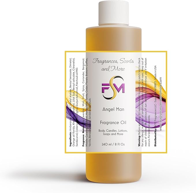 Angel Man Fragrance Oil - 8 Fl Oz Plastic Bottle (240ml)