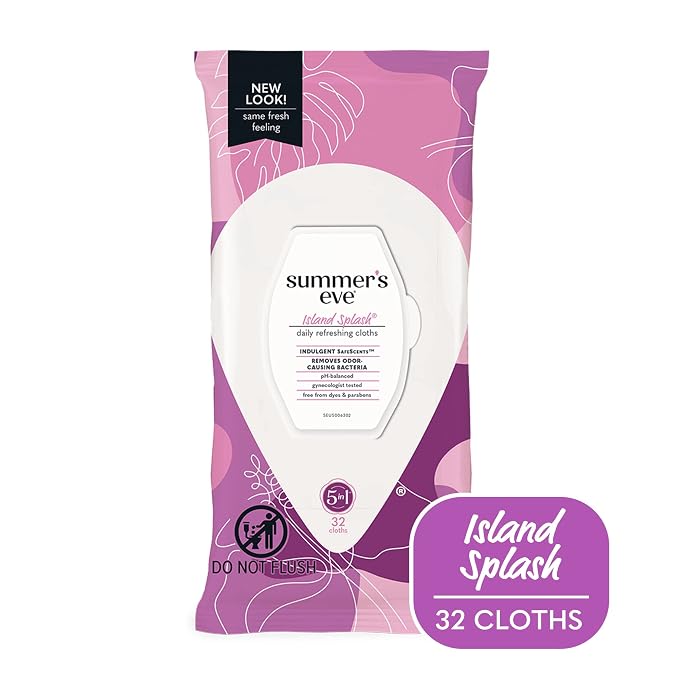 Summer’s Eve Island Splash Feminine Care Set, Wash, Wipes, Freshening Spray & Douche, Removes Odor, pH Balanced, 9 Ounce Wash, 32 Count Wipes, 2 Ounce Spray, 4.5 Ounce Douche (Variety Pack of 4)