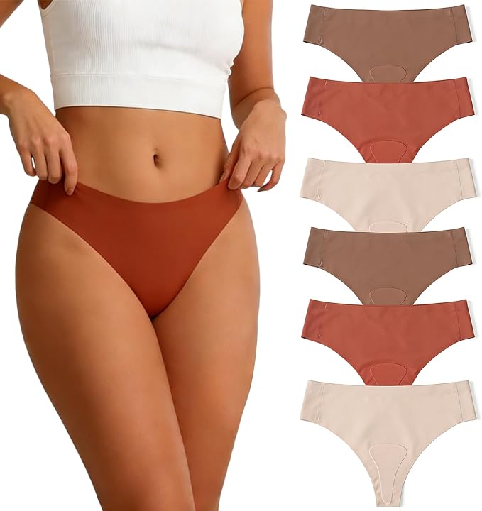 Camel Proof Underwear for Women Low Waist Seamless G-string Gym No Show Thong Panty Liners Concealer Underwear