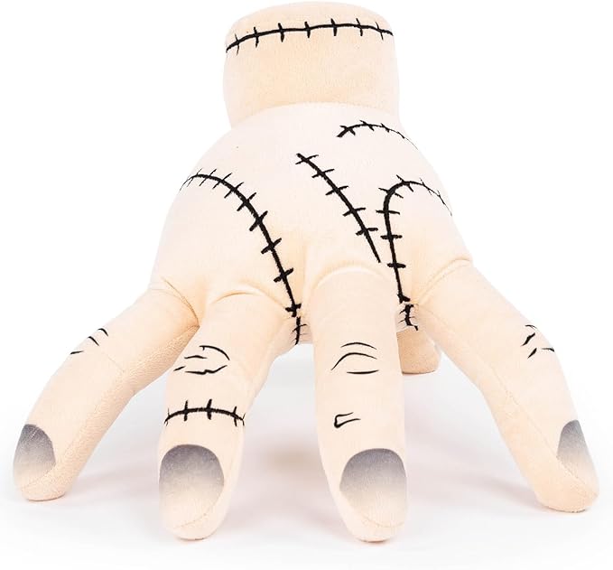 Wednesday & The Addams Family Thing Hand Plush Pillow Buddy - Super Soft Stuffed Character Pillow - Polyester Microfiber, 14 Inches