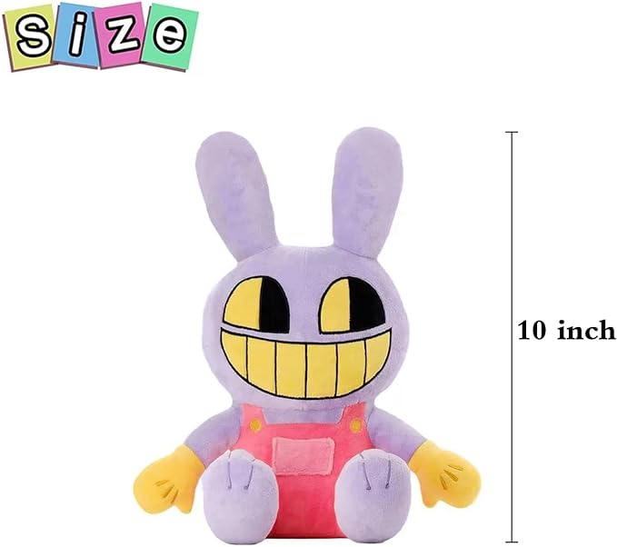 The Amazing Digital Circus Plush,10" Jax Plushies Toy Gift, Cute Stuffed Figure Doll for Kids and Adults, Birthday Halloween Christmas Choice for Boys Girls
