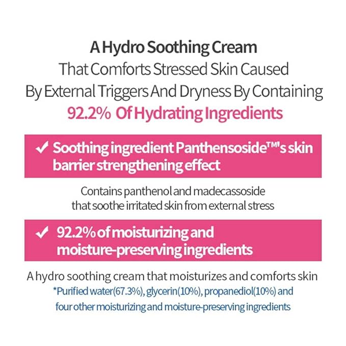 ETUDE SoonJung Hydro Barrier Cream | 92.5% Moisturizing Ingredients, Gel Formula for Soothing, pH Balanced Moisturizer for Hydrating, Panthenol, Madecassoside, Non-comedogenic, 4.39 Fl Oz (Jar Type)