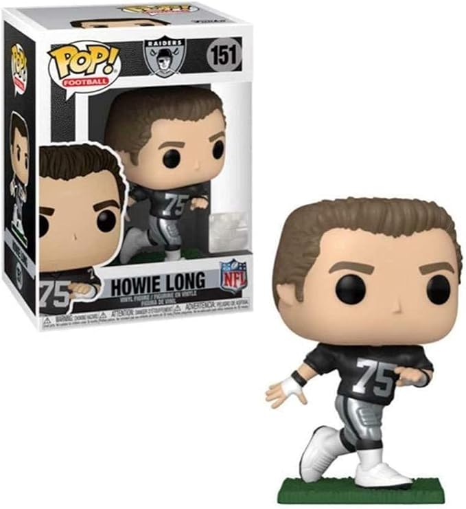 NFL: Howie Long Oakland Pop #151 Vinyl Figure (Bundled With EcoTek Pop Box Protector Case)
