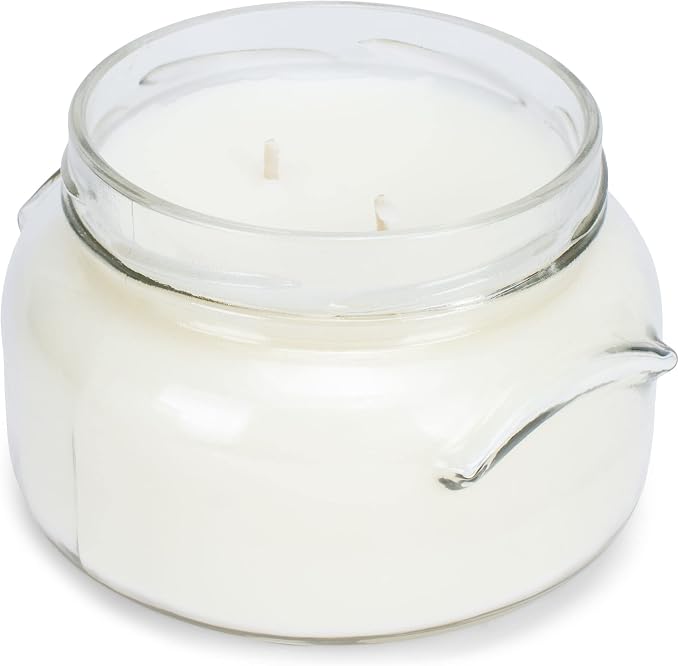 Tyler Creamy White 2-Wick 11 Ounce Glass Aromatherapy Scented Jar Candle Pack of 2, French Market