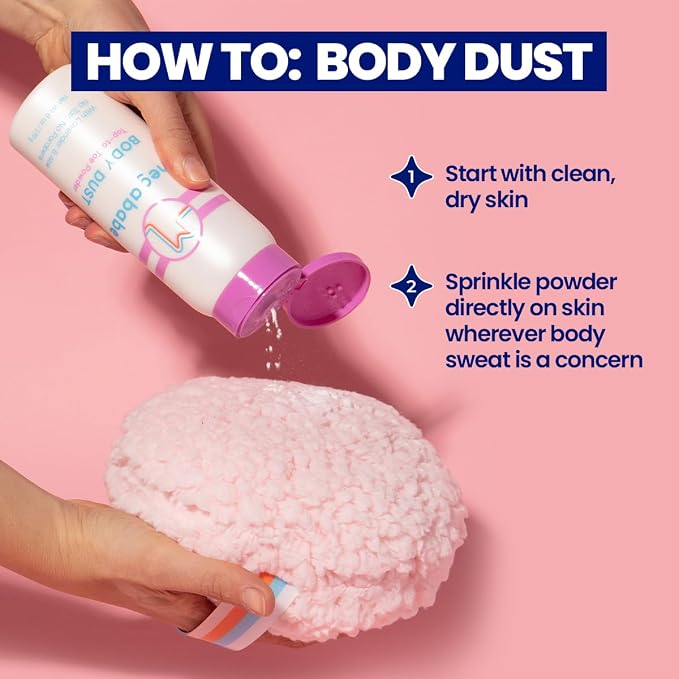 Megababe Body Dust, Talc-Free, Sweat Absorbing Powder, Lavender Scent, 6 oz