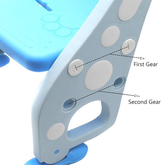 SMT- Giffgaff Potty Training Toilet Ladder Seat With Upgraded Cushion Step Stool Ladder Toilet Chair/Toilet Trainer for Baby Toddler Kids Children In Green [P/N: ET-BABY001-BLUE STEP]