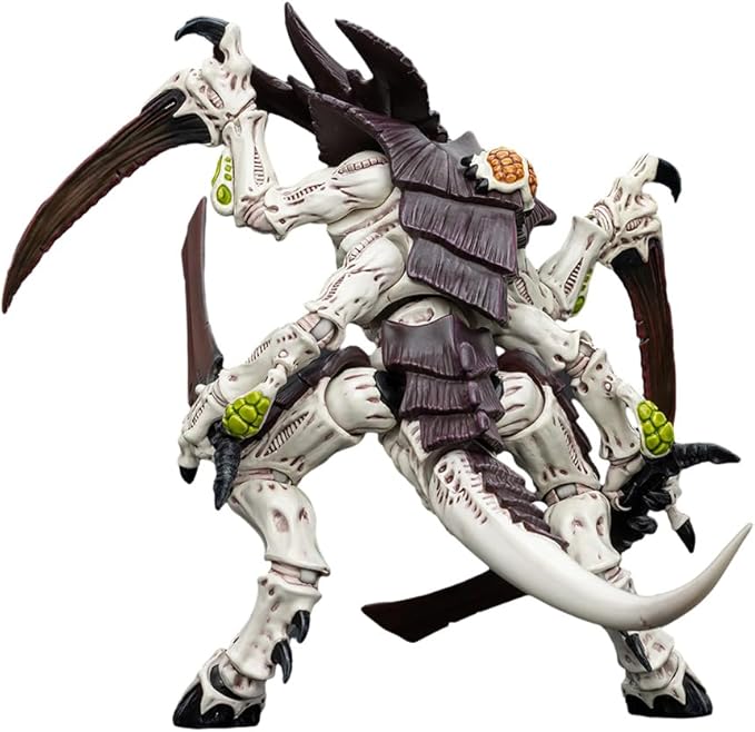 JOYTOY 1/18 Action Figure Warhammer 40,000 Tyranids Hive Fleet Leviathan Tyranid Warrior with Boneswords 1 and 2 2PCS Collection Model Birthday Gifts