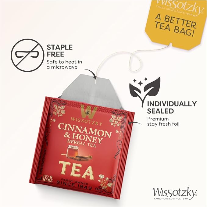 Wissotzky Artisanal Tea Chest Box, Assorted Flavors of Black & Herbal Tea Bags (42 Tea Bags) 6 Flavors | Mothers Day Gift | Tea Sampler Variety Pack | Tea Gift Set | Individually Wrapped | Corporate & Holiday Gifts | Certified Kosher