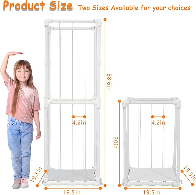 Stuffed Animal Storage Zoo Holder, PVC Stuffy Toy Organizer, 180L Vertical Plush Organizer, Stuffed Animals Cage for Nursery and Playroom