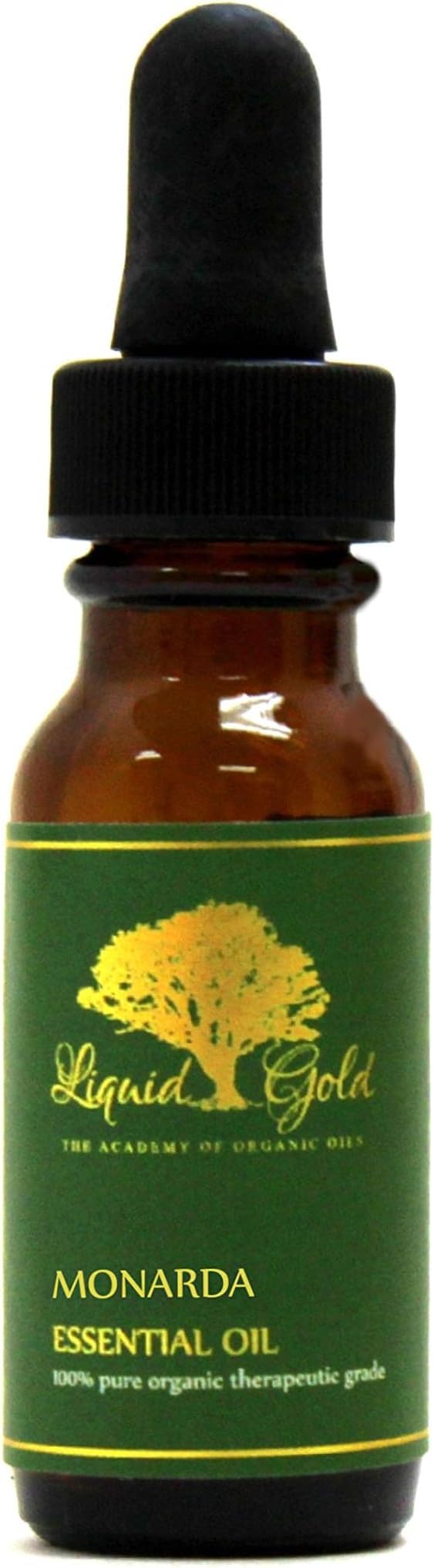 Liquid Gold Inc - 0.6 oz with Dropper - Premium Monarda Essential Oil - Pure Organic Natural Aromatherapy