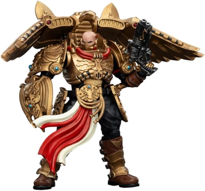 JOYTOY Warhammer The Horus Heresy Legio Custodes Custodian Venatari Squad Venatari with Kenetic Destroyer 2, 1:18 Scale 5.4in Action Figure Mecha Joy Toy Collection Model