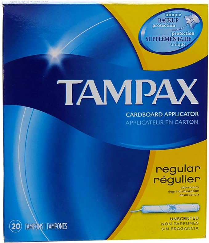 Tampax Tampons with Flushable Cardboard Applicator - Regular - 20 ct - 2 pk