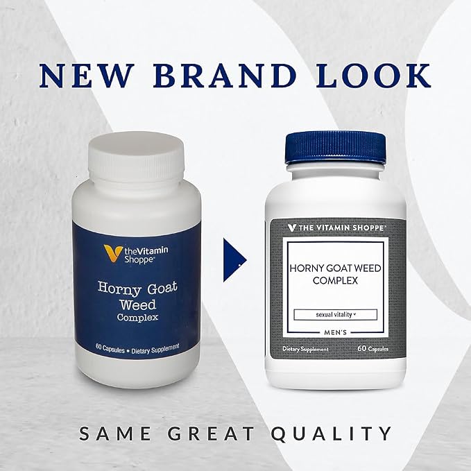 The Vitamin Shoppe Horny Goat Weed Complex, with Tribulus, Enhanced Complex for Men, Men's Health (60 Capsules)