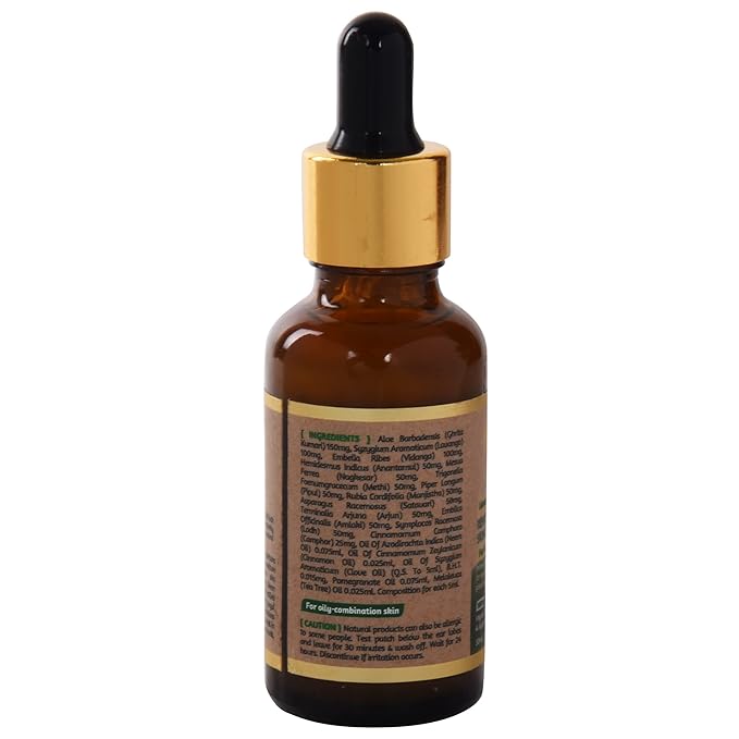 Roots & Herbs Ayurvedic Natural Treatment 100% Vegan No Paraben Lavang Rehydrating Skin Moisturizer Elixir for Men- 50 ML