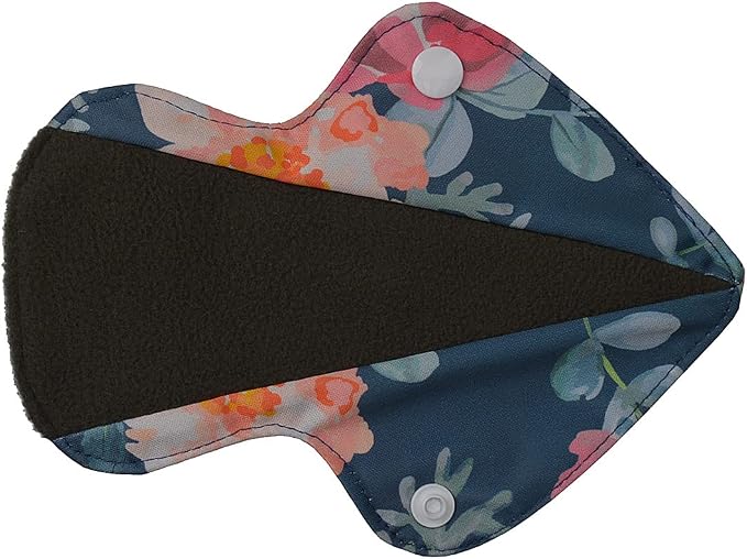 Cloth Mama Cloth/Menstrual Pads/Reusable Sanitary Pads Panty Liners for Thongs,7 inch Length by 5 inch Width with Wing (5 Pieces Set)