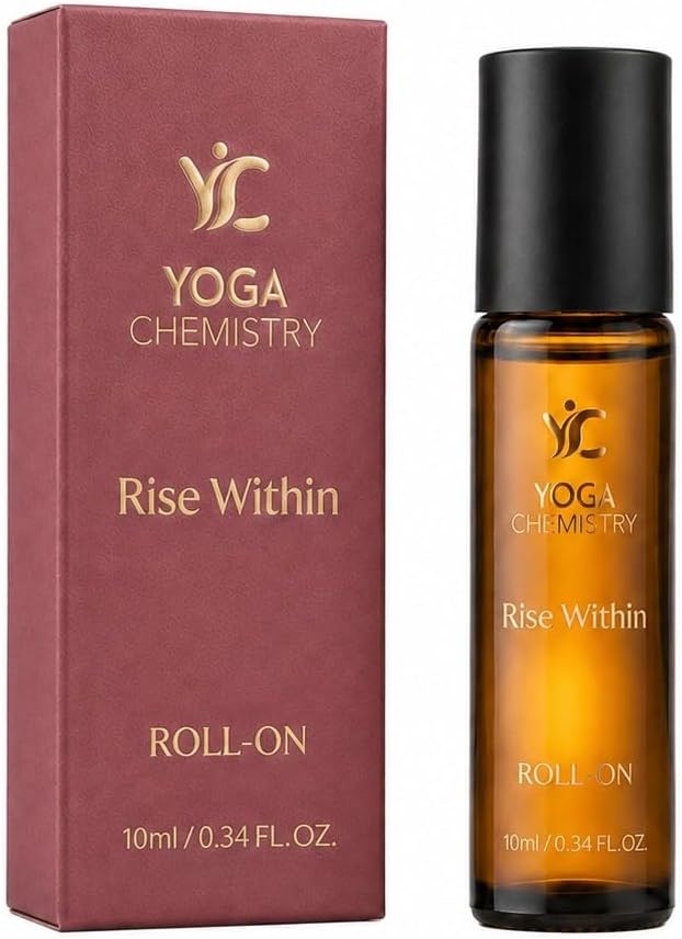 Rise Within Essential Oil Roll-On 10 ml / 0.34 fl oz Pre-Diluted Pulse Point Aromatherapy Blend for Lift and Momentum Citrus Herbal Fresh