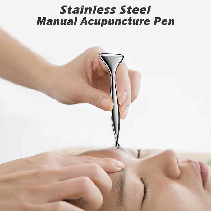 Multi- Acupuncture Pen | Acupressure Pen for Deep Tissue, Pain Relief, Face Lift and Firm, Trigger Point Massage, Facial Reflexology Tool