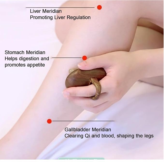 Multifunctional Wood Therapy Massage Tools Meridian Pressure Brush & Cellulite Brush for Scalp Stimulation Body Shaping & Muscle Recovery(28 Nails)