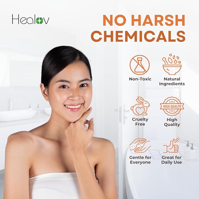 Healov Carrot Cream – Brightening Face & Body Cream for Dark Spots, Uneven Skin Tone & Dull Skin – Moisturizing Carrot Oil Lotion for Face, Underarms, Inner Thighs, Neck, Knees & Elbows
