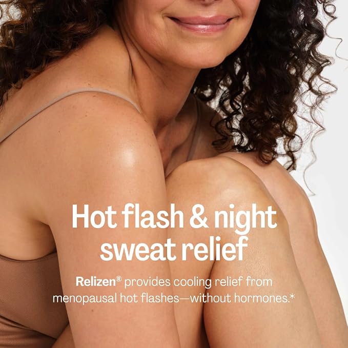 Bonafide Naturally Sourced Cooling Relief for Hot Flashes & Night Sweats Relizen – Hormone-Free, Clinically Studied Formula with a Proprietary Blend of Four Swedish Botanicals — 2-Month Supply