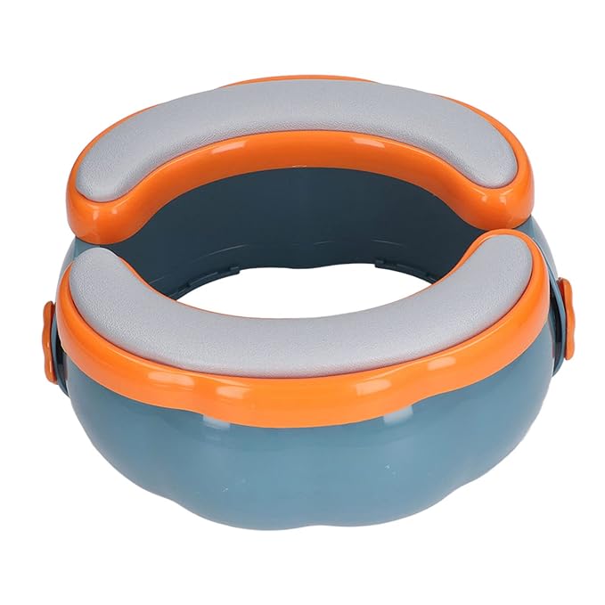 Semme Foldable Travel Potty for Toddlers Portable Hygienic Kids Emergency Toilet with 20 Bags PU Soft Pad Storage Bag Ideal for Road Trips Camping Potty Training (Style 3)