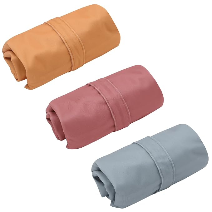 ALVA ALVABABY 3pcs Cloth Diaper Wet Dry Bags Waterproof Reusable with Two Zippered Pockets Travel Beach Pool Daycare Soiled Baby Items Yoga Gym Bag for Swimsuits or Wet Clothes 3L-ZM11