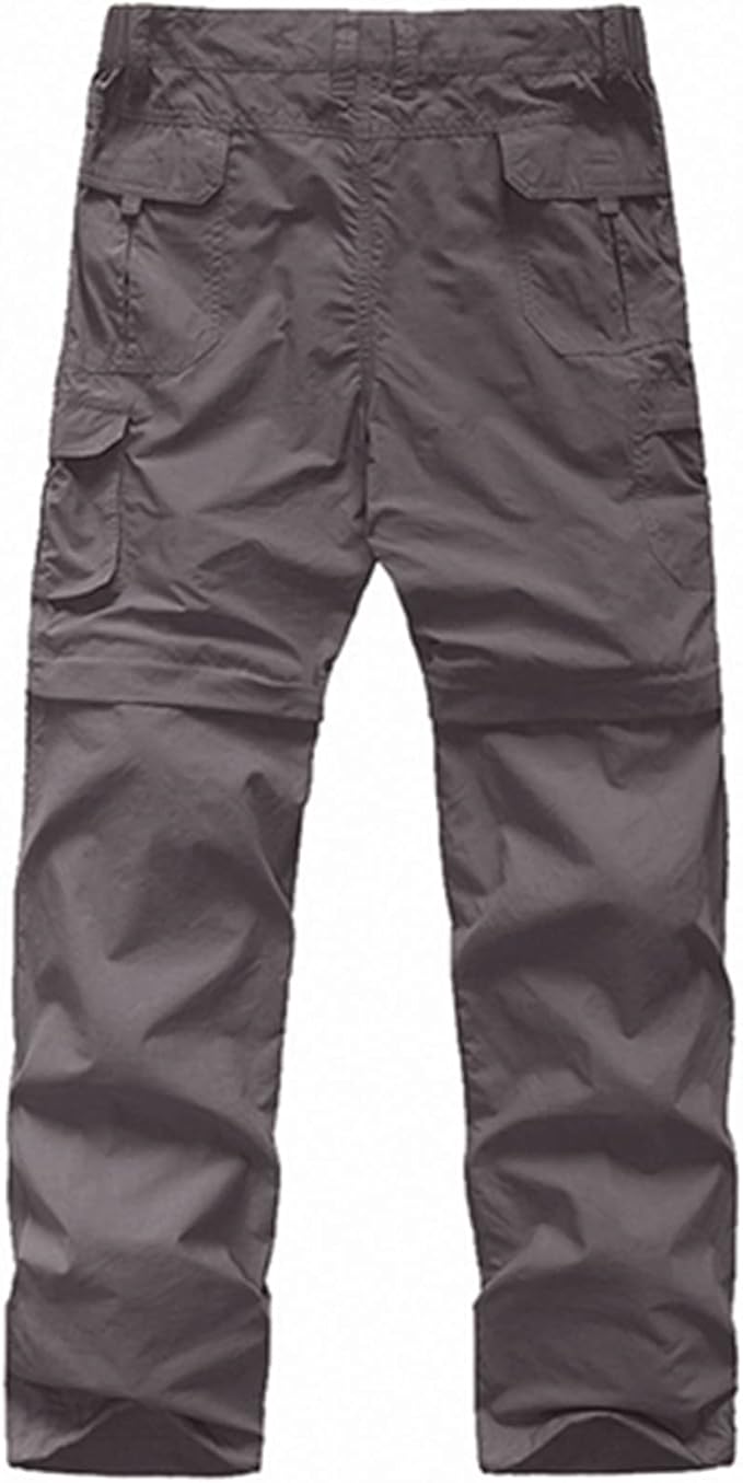 linlon Kids' Cargo Pants, Boy's Casual Outdoor Quick Dry Waterproof Hiking Climbing Convertible Trousers #9016