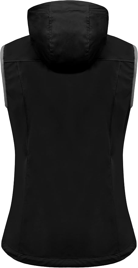 Little Donkey Andy Women's Lightweight Softshell Vest, Windproof Sleeveless Jacket for Running Hiking Travel