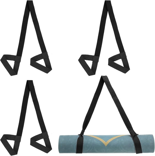PATIKIL Yoga Mat Strap, Adjustable Yoga Mat Carrier Straps Sling Cotton Anti Slip Mat Holder Stretching Band