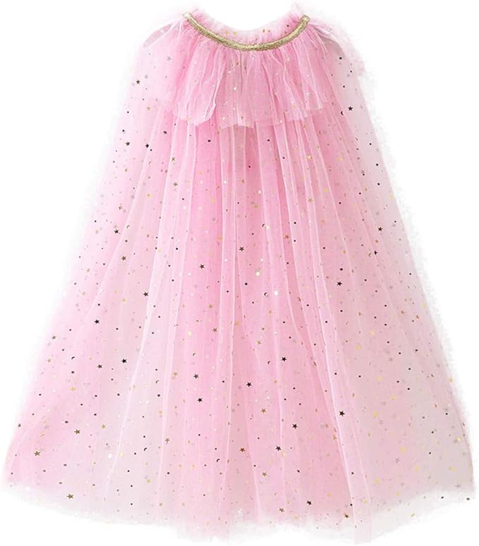 FKKFYY Rainbow Cape Cloak for Girl Princess