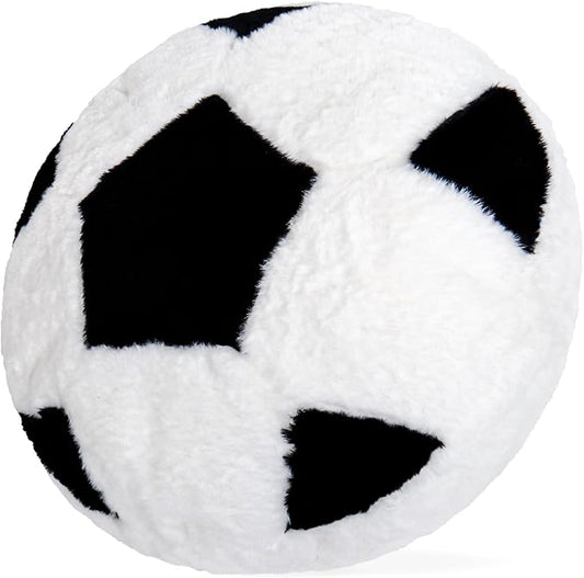 Wepop 18in Fluffy Soccer Pillow, Soft Soccer Pillows, Sports Ball Pillow Stuffed Plush Toy Room Decoration and Gifts for Kids, Boys, Girls, Soccer Fans