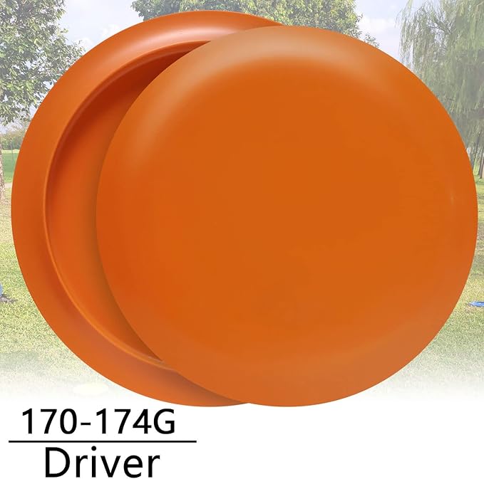 GOOSO Disc Golf Set - Driver, Mid-Range and Putter Discs for Outdoor and Backyard, Comfortable Plastic, 6 Discs Only
