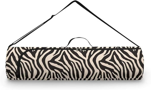 Yoga Mat Bag with Adjustable Shoulder Strap and Handle Zipper, 30in Wide x 6.3in Diameter for Yoga Mat Storage