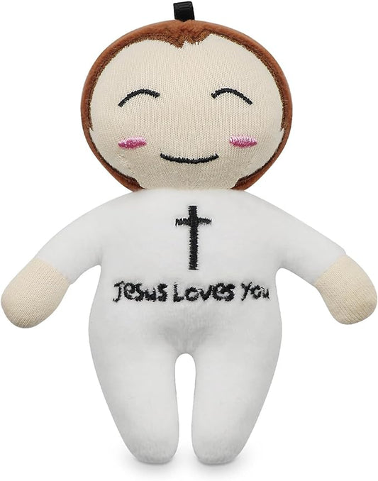 free-space Jesus Plush Doll Christ Religious Figure Toys for Boy Girl Christening Gift (Jesus (Small))