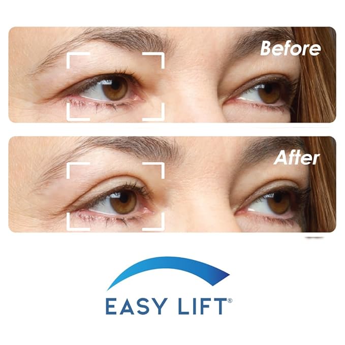 EasyLift The Original 60 Second Eye Lift Strips | Instant Upper Eyelid Lift for Droopy Eyes | As Seen On TV | Hypoallergenic, Lab Tested & Safe for Daily Use | Made in USA (64 pcs)