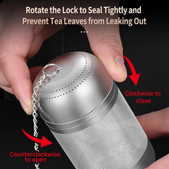 2 Pack 316 Stainless Steel Tea Infuser for Loose Tea, Tea Infuser for Cooking, Extra Fine Mesh Tea Strainers, Tea Strainers for Loose Tea (2 Pack - Small)